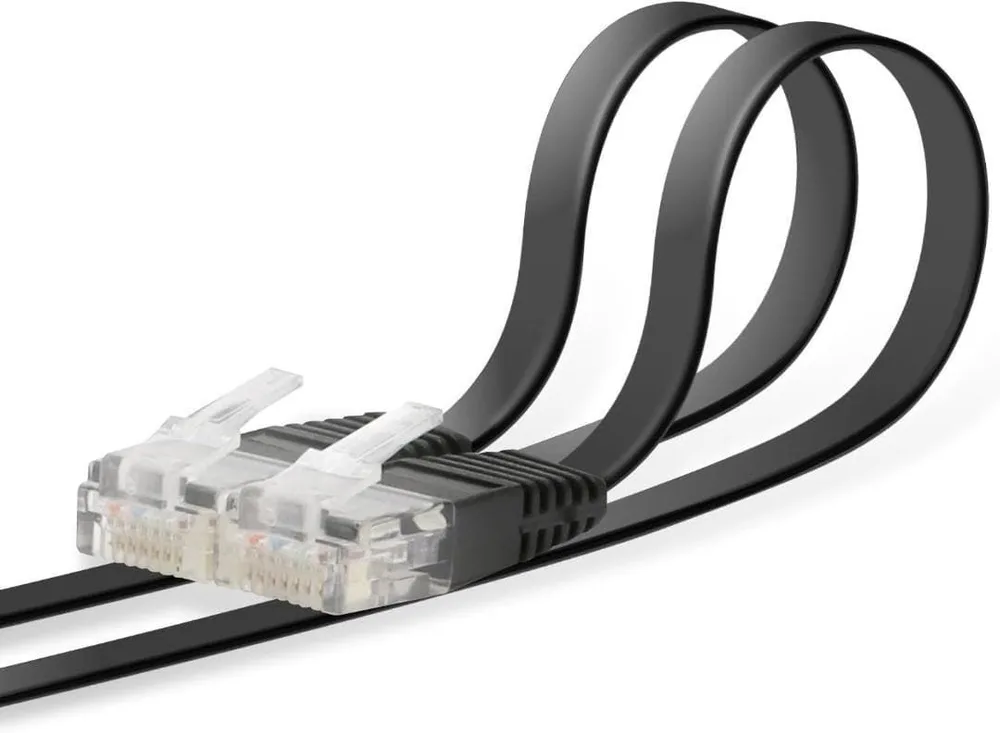 エレコム LANケーブル 7m CAT6 スーパーフラット ブラック