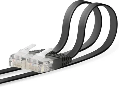 エレコム LANケーブル 7m CAT6 スーパーフラット ブラック