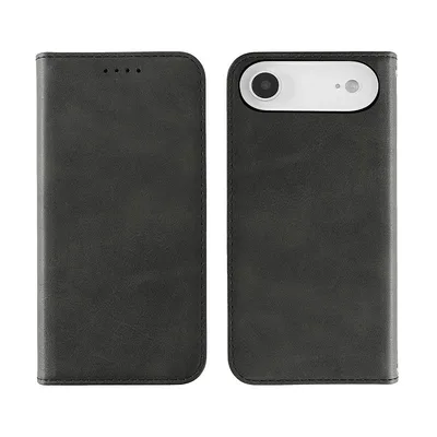 【新品】 HanaRo iPhoneAir 用 ケース スマホケース 手帳型ケース 手帳型 マグネット カード収納 カバー スタンド 保護 ブラック 0