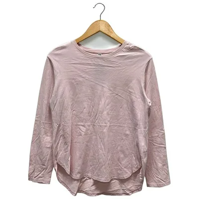 UNIQLO (ユニクロ) LSカットソー ピンク M