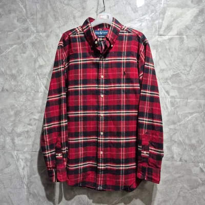 ポロラルフローレン CHECK シャツ レッド