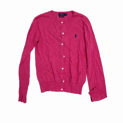 POLO RALPH LAUREN ポロラルフローレン ピンク カーディガン XS