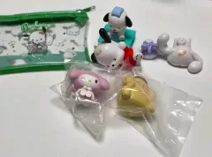 サンリオ まとめ ガチャフィギュア+ポチャッコ ポーチ 出品 ヘイセイ 携帯 シナモロール バツ丸 サウナ 転倒 ポチャッコ ポムポムプリン マイメロディ