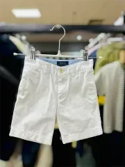 B31* ポロラルフローレン キッズ 白 ハーフパンツ 3/3T