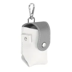 【新品】 uxcell 2 x 1.8 x 3.7インチ ベルトクリップ付きポータブルPUレザー製ゴルフボールポーチ ティーホルダー付き収納バッグ グレー