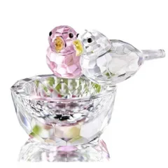 クリスタル 鳥 置物 小物入れ アート ガラス 動物 テーブル オブジェ 置き物 おしゃれ 小さい ミニ 飾り ギフト 北欧 雑貨 卓上 棚 玄関