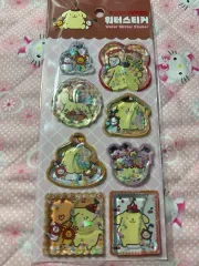 サンリオ 文房具 ポムポムプリン ウォーター ステッカー