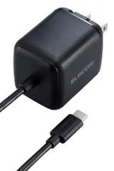☆新品☆エレコム 充電器 Type-C 65W USB PD対応 USB-C ケーブル一体型 2m 折りたたみ式プラグ PSE認証 【 iPhone 16 15 Macbook/ノートパソコン など各種対応】 ブラック EC-AC8665BK 1b1509c6