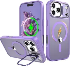 【純正MagSafe対応・スタンド機能 】iPhone 17promax 用 ケース Magsafe対応 ワイヤレス充電 隠しスタンド