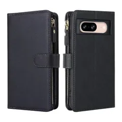 for 用の Google Pixel 8 ケース 手帳型 財布型 携帯カバー SunYoo ブラック