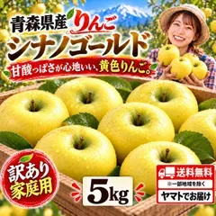 青森県産 りんご シナノゴールド 訳あり 5kg 送料無料!