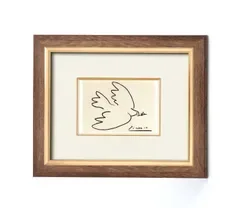 【新品・5営業日で発送】太田アート ピカソ 絵画額(スタンド付) 「平和」 6185 (4127be)