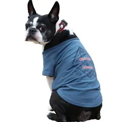 【新品】 クリフメイヤー Tシャツ チルタイム バンダナ 犬服 MEDIUM ブルー 0