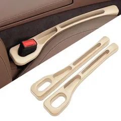 【新品】 隙間クッション 車 カローラクロス 用 隙間埋め シートクッショントヨタ 専用 カローラクロス 隙間収納スペース 一体成形 正 裏面取付可 小物落下防止 収納ポケット 車 アクセサリー 取り付けが簡単 運転席+助手席 2枚入り (ベージュ)