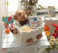 かわいい角型卓上収納ボックス スキンケア&文房具収納 オフィス用 コンパクト