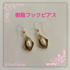 ஐ☘︎︎樹脂フックピアス①