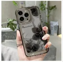 新品 花柄が可愛い!iPhone17ケース クリア 透明 iphone15ケース iphone16ケース フラワー 墨絵 スマホケース 花柄 アイフォンケース iPhone16 Pro Max ケース アイフォン15ケース 韓国 mlqjk