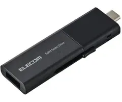エレコム 外付けSSD USB3.2 Gen1 対応 スライド式 マニュアルQRシール付 250GB ブラック ESD-EWB0250GBKR