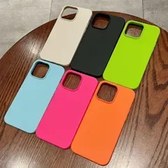 iPhone 16 対応 マット ソフトケース シンプル 無地 耐衝撃 保護ケース