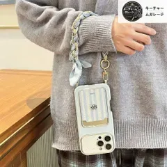ブルー椿柄 保護ケース 大型表示窓 シルク風ストラップ カード収納付き 耐衝撃 ケースティファイ iPhone17/17pro/17pro max/16/15/14/13 全機種対応