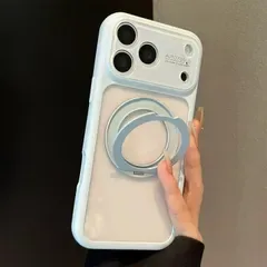 マカロンカラー iPhoneケース 360°回転マグセーフスタンド 全包み耐衝撃 透明 保護ケース case ソフトケース iPhone17/iPhone17 Pro/iPhone17 Pro Max/16/15 多機種対応