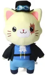 【中古】ぬいぐるみ サボ withCAT アイマスク付きぬいぐるみ BIGサイズ 「ワンピース」