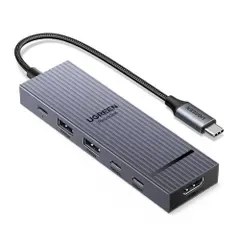 UGREEN Revodok USB-C ハブ 6in1 100W USB PD対応 4K 60Hz 10Gbps 高速データ転送 HDMIポート USB C 3.2 & USB-A 3.2 MacBook Pro/Air iPhone 18 665ffd89