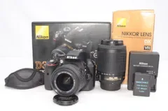 Nikon D3300 ダブルズームキット ブラック 望遠レンズ付き 元箱付き 実用良好