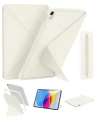 iPad A16 ケース iPad 11/10世代 専用 横置/縦置 角度調整可能 薄型軽量 四隅/側面 全面保護耐衝撃 TPU/高級PUレザー素材 タブレットスタンド 磁気吸着 着脱式 強力マグネット装着 iPad第10世代 カバー 折りた bd963b38
