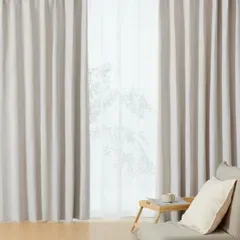 クモリ(Kumori) カーテン 4枚セット 1級遮光 遮熱 保温省エネ UVカット 幅100cm×丈110cm 厚地2枚&レース2枚 ライトグレーmt f86afb89