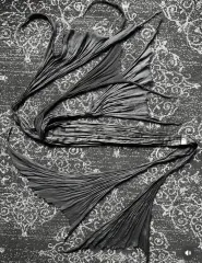 Ifsixwasnine black destroy cummerbund belt