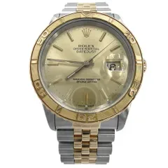 ロレックス 腕時計 メンズ デイトジャスト サンダーバード 18金 AT シャンパンゴールド文字盤 ROLEX 16263 自動巻き ステンレススチール イエローゴールド 美品【中古品】
