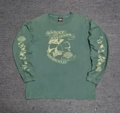 XL 00s US Made ハーレーダビッドソン ロングスリーブ -LA53