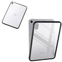 【新品】 エレコム iPad mini (A17 Pro 2024年) mini (第6世代) ケース カバー 背面クリア ポリカーボネート素材 側面TPU素材 軽量 ブラック TB-A25STSLOBK