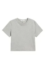 フレーム レディース トップス Tシャツ FRAME Theather Boxy Crop TShirt Heather Grey グレー
