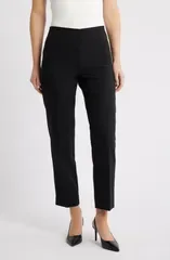 アンクライン レディース ボトムス デニムパンツ アンクル Anne Klein Hollywood Waist Ankle PullOn Pants Anne Black ブラック
