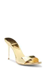 ジェフリー キャンベル レディース シューズ ヒール サンダル Jeffrey Campbell CeSoire Slide Sandal Gold Mirror ゴールド