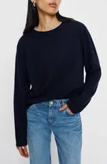 リフォーメーション レディース アウター パーカー・スウェット ウール セーター Reformation Oversize Cashmere Wool Sweater Navy ネイビー