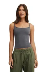 コットンオン レディース トップス シャツ Cotton Womens Hold Me Cami Steel Onyx