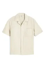 メイドウェル メンズ トップス シャツ リネン Madewellinen Camp Shirt Bleached