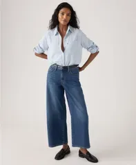 リーバイス レディース ボトムス デニムパンツ アンクル ジーンズ Levis Womens Middy WideLeg Ankle Jeans Kiss Goodbye
