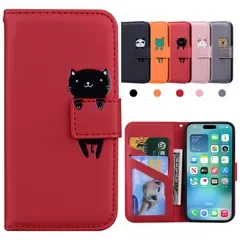 Kedic 適合 iPhone 17 ケース 手帳型 あいふおん17ケース 可愛い iPhone17 手帳型ケース iphone17ケース レッド 0