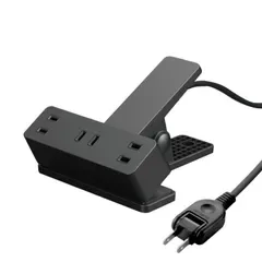エレコム 電源タップ 雷ガード 3個口 クリップ ほこりシャッター付 スイングプラグ 3m ブラック ECT-1430BK 0