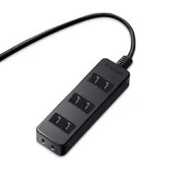 エレコム 電源タップ ほこりシャッター付 スイングプラグ 4個口 5m ブラック AVT-ST02-2450BK 0