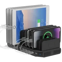 Alxum 60W USB充電ステーション USB Aポート*10 スマホ/タブレット/PSP対応 -充電ケーブルは含まれていません 0