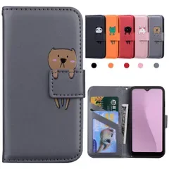 Kedic 用の Arrows We ケース 手帳型 FCG01 手帳型ケース 財布型 Arrows We F-51B スマホケース - グレー 0