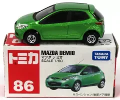 【中古】トミカ 1/60 マツダ デミオ(メタリックグリーン/赤箱/ベトナム製) 「トミカ No.86」
