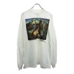 デッドストック 90年代 USA製 Salvador Dal サルバドール・ダリ 長袖Tシャツ アート ホワイト (メンズ X-LARGE) 中古 古着 U5802