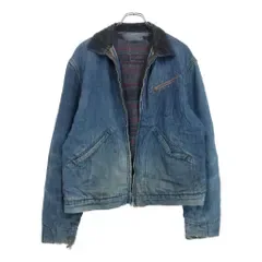 60年代 デニムワークジャケット ヴィンテージ ブルー(メンズ M相当)中古 古着 U6556