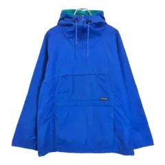 90年代 Columbia コロンビア アノラックパーカージャケット アウトドア ブルー(メンズ S)中古 古着 U7894